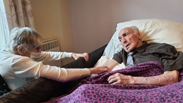 Couple reunited at Salford care home